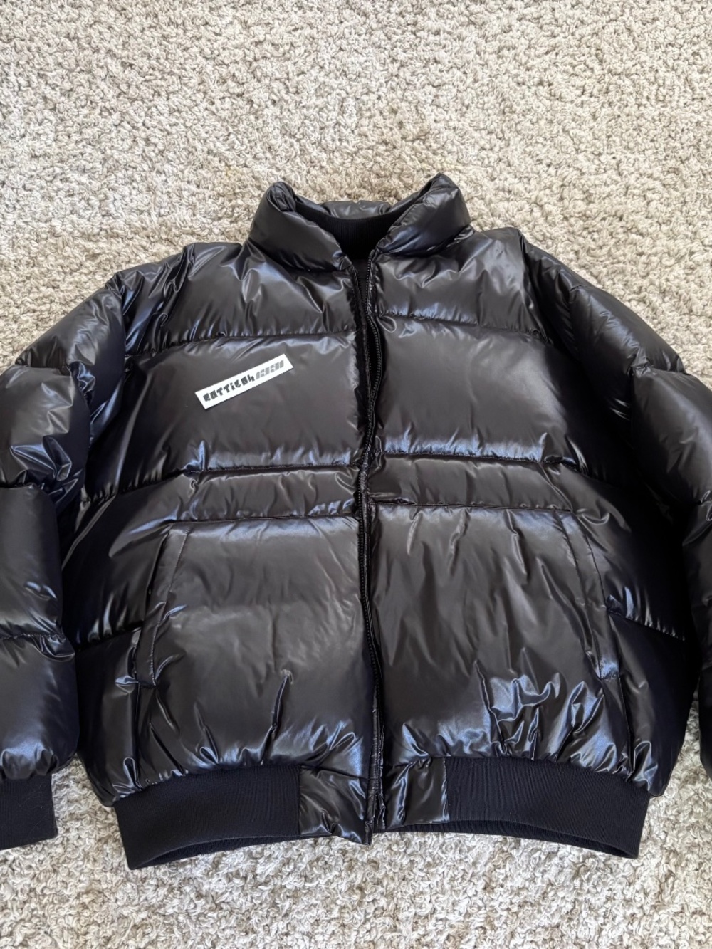 Fear of God 7th Collection 2020 Patent Leather "Puffer" Jacket Black Small S